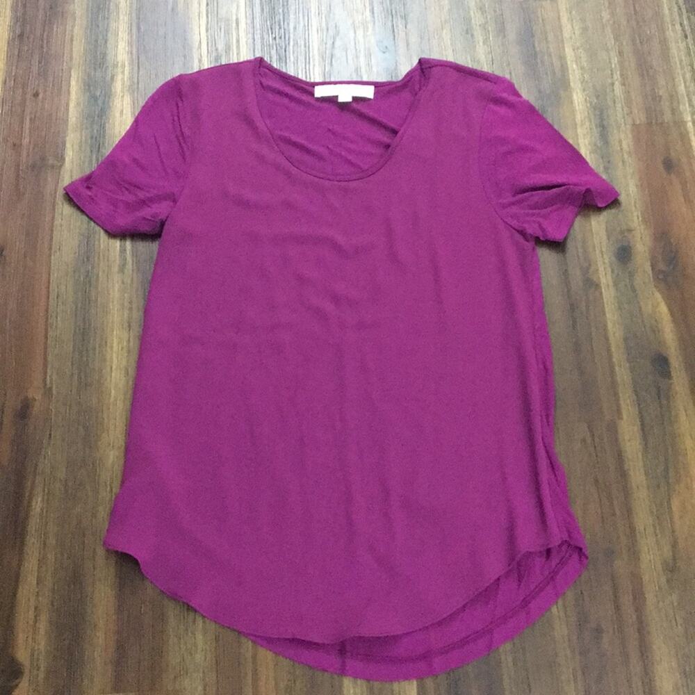 Ann Taylor Loft raspberry blouse